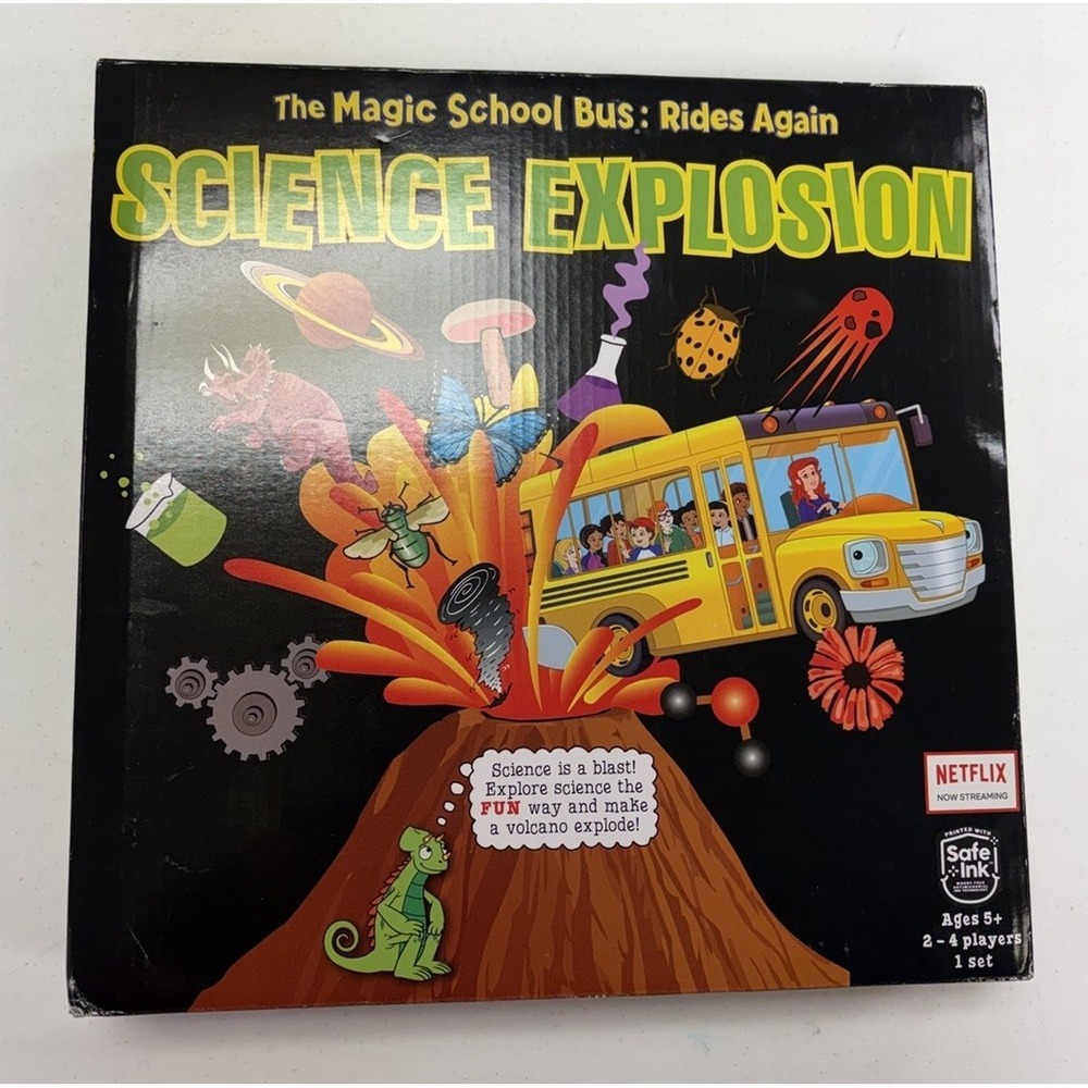 The Magic School Bus: Rides Again Science Explosion Board Game 2021 Nexflix NIB
